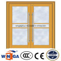 Pushed Security Metal Steel Glass Door for Shop Using (W-GD-30)